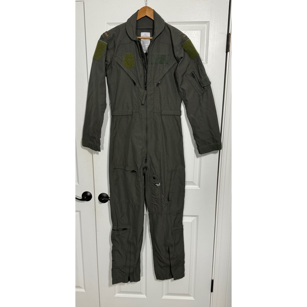 Carter Industries CWU-27/P Military Flight Suit Coveralls Sage Green 34R 19